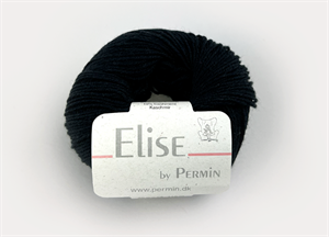 Elise by permin bomuld / cashmere - blødt og lækkert i sort